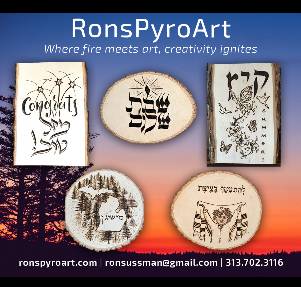 Ron's Pyro Art -  Call Me.  Text Me.  Whatever you need or want, I'm There For YOU!